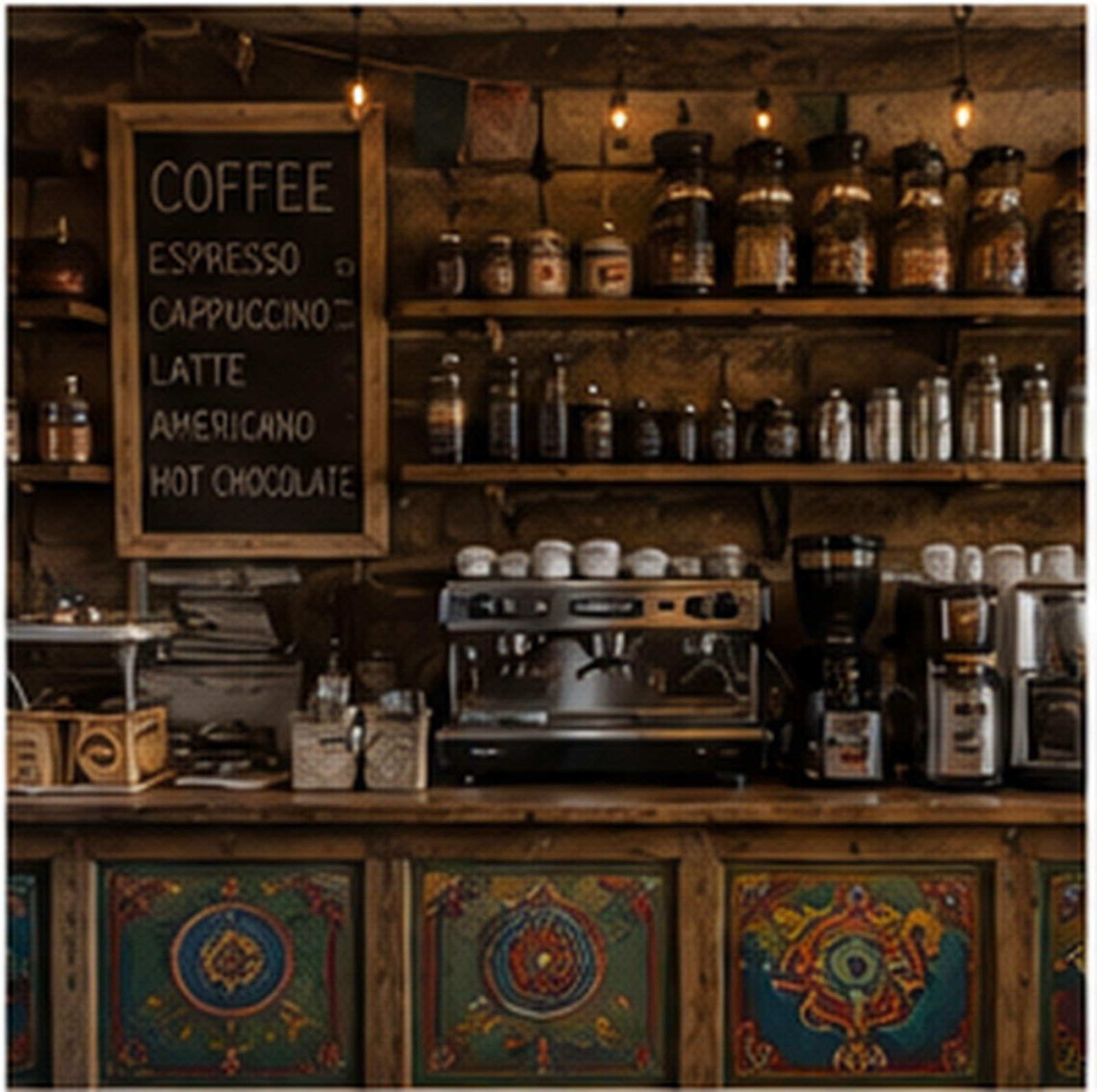 Coffee and tea corner at The Yak Table